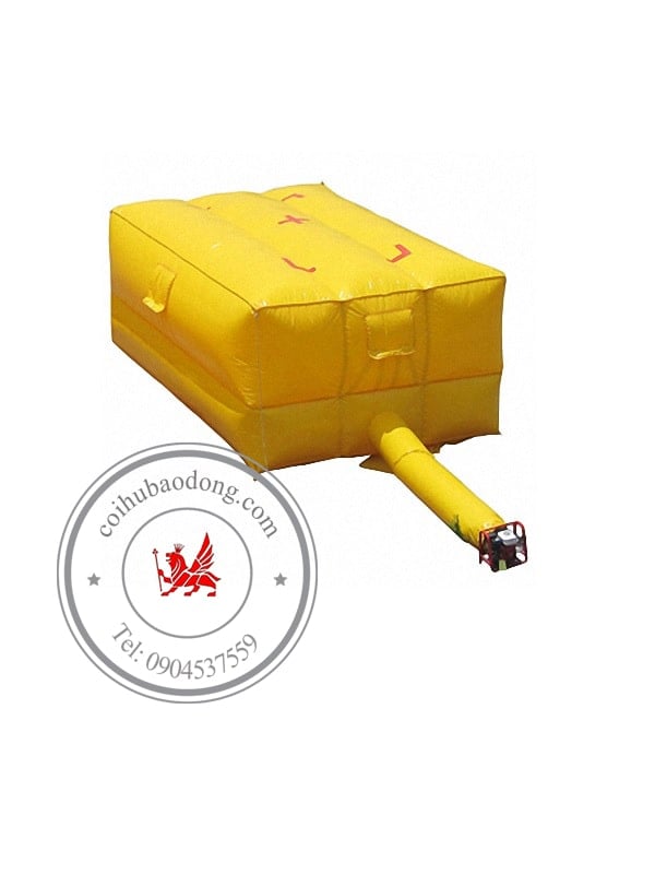Màu vàng bắt mắt của đệm cứu hộ bằng không khí Màu vàng bắt mắt của đệm cứu hộ bằng không khí