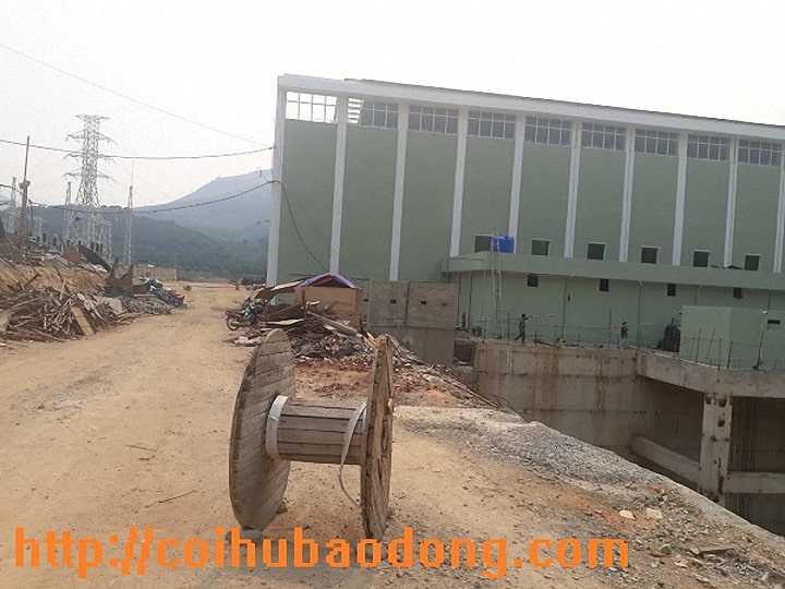 Dự án đang hoàn thiện tại nhà máy thủy điện Mường Hung