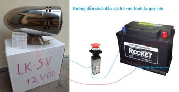 Hướng dẫn lắp đặt còi hú trên xe oto cứu thương, cứu hỏa