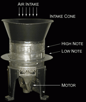 Cách làm việc của còi hụ, còi tầm trong báo động phòng không